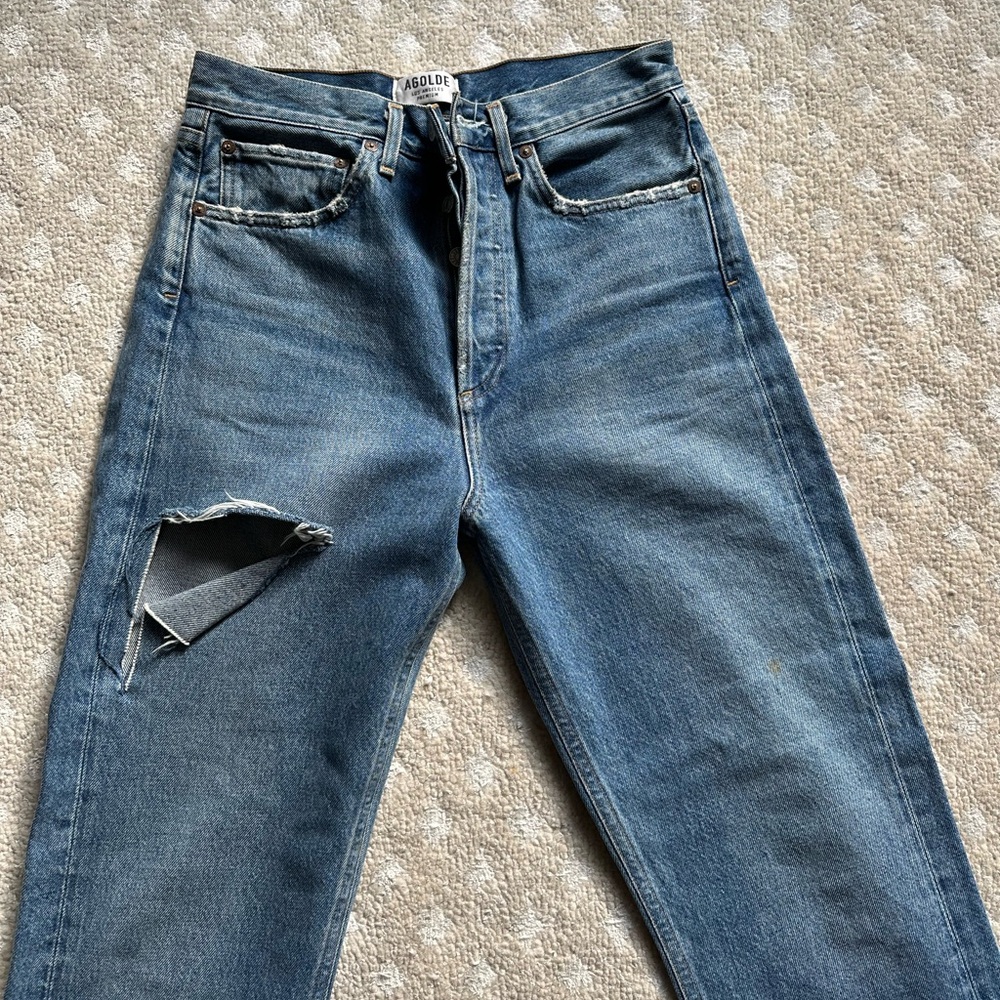 Agolde 90s Mid Rise Loose Fit Jeans in “Portal” - Picture 3 of 6